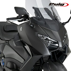 Puig 22606J SPOILERS D12 [MATT BLACK] YAMAHA T-MAX 560 (22-26) T-MAX 560 TECH MAX (22-26) �v�[�` �X�|�C���[