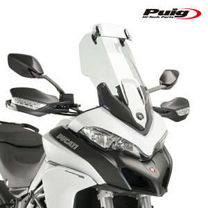 Puig 7624W TOURING SCREEN WITH VISOR [CLEAR] DUCATI MULTISTRADA 950 (17-25) �v�[�` �X�N���[�� �J�E��