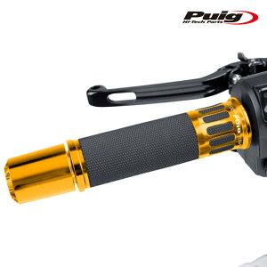 Puig 8188O RACING GRIPS [GOLD] 123mm �ėp ���[�V���O�O���b�v �v�[�` �n���h���o�[�G���h
