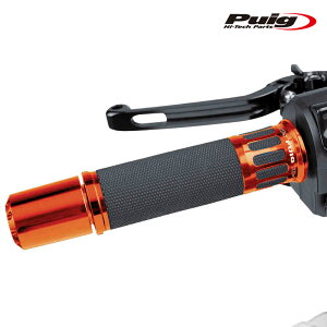 Puig 8188T RACING GRIPS [ORANGE] 123mm �ėp ���[�V���O�O���b�v �v�[�` �n���h���o�[�G���h