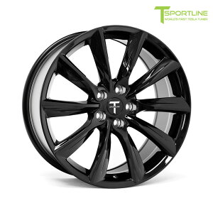 ST199595114GB T Sportline Tesla Model Y 19inch eB[X|[cC eX f Y TST Flow Forged Tesla Wheel (Set of 4) yGloss Blackz