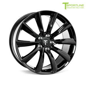 ST201010114GB T Sportline Tesla Model Y 20inch eB[X|[cC eX f Y TST Flow Forged Tesla Wheel (Set of 4) yGloss Blackz