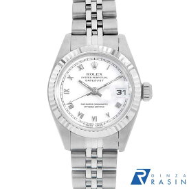 【最大4万円クーポン＆ポイント2倍】ロレックス デイトジャスト 69174 ホワイト ローマ T番 レディース【中古】【腕時計】【送料無料】【返品OK】【ローン60回払い特別低金利】