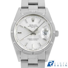 【ローン60回払い特別低金利】ロレックス オイスターパーペチュアル デイト 15210 シルバー バー K番 メンズ【中古】【腕時計】【送料無料】【返品OK】