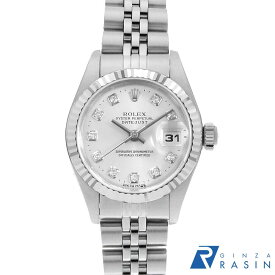 【最大4万円クーポン＆ポイント2倍】ロレックス デイトジャスト 10Pダイヤ 69174G シルバー U番 レディース【中古】【腕時計】【送料無料】【返品OK】【ローン60回払い特別低金利】