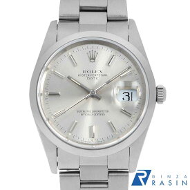 【ローン60回払い特別低金利】ロレックス オイスターパーペチュアル デイト 15200 シルバー バー E番 メンズ【中古】【腕時計】【送料無料】【返品OK】