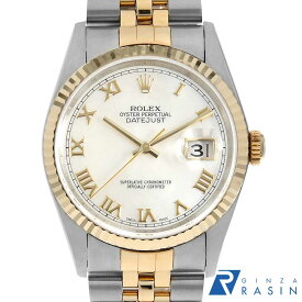 【ローン60回払い特別低金利】ロレックス デイトジャスト 16233NR ホワイトシェル ローマ T番 メンズ【中古】【腕時計】【送料無料】【返品OK】