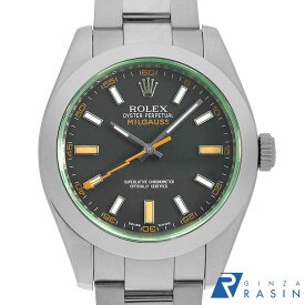 【ローン60回払い特別低金利】ロレックス ミルガウス グリーンガラス 116400GV ブラック V番 メンズ【中古】【腕時計】【送料無料】【返品OK】
