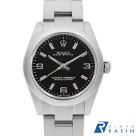 【4万円OFFクーポン配布中】ロレックス オイスターパーペチュアル 177200 ブラック 369ピンクバー ランダ…