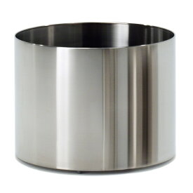 REXITE レキサイト NOX FLORAプランターカバー 鉢カバー キャスター付き 直径66cmデザイナース イタリア 直輸入 ステンレス スチール 丸型 ラウンドホテル オフィス 高級 観葉植物 プランターカバー 送料無料