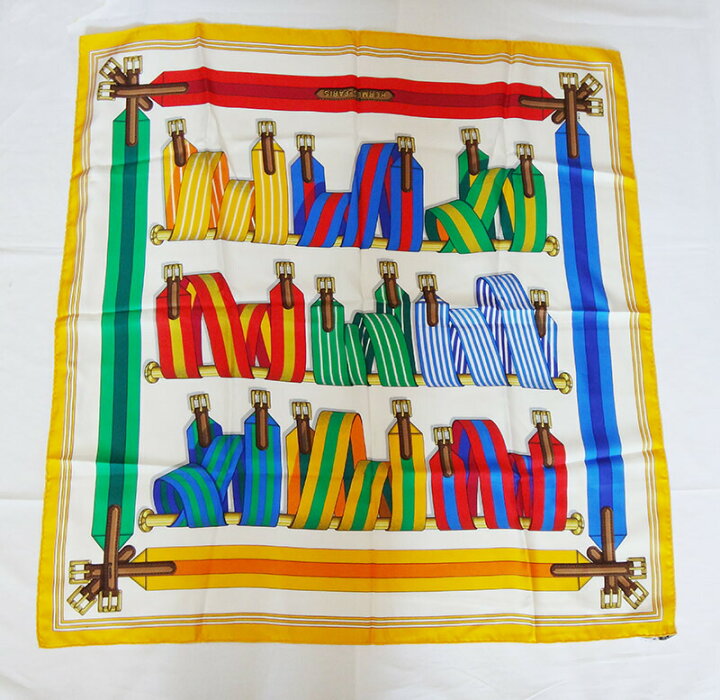 楽天市場】HERMES エルメス スカーフ シルク100% カレ 86×86 イエロー 