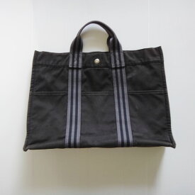 HERMES エルメス バッグ ハンド・トートバッグ フールトゥMM トート ダークネイビーグレー 黒 A4 バッグ ビジネスバッグ 通勤 仕事用バッグ 中古