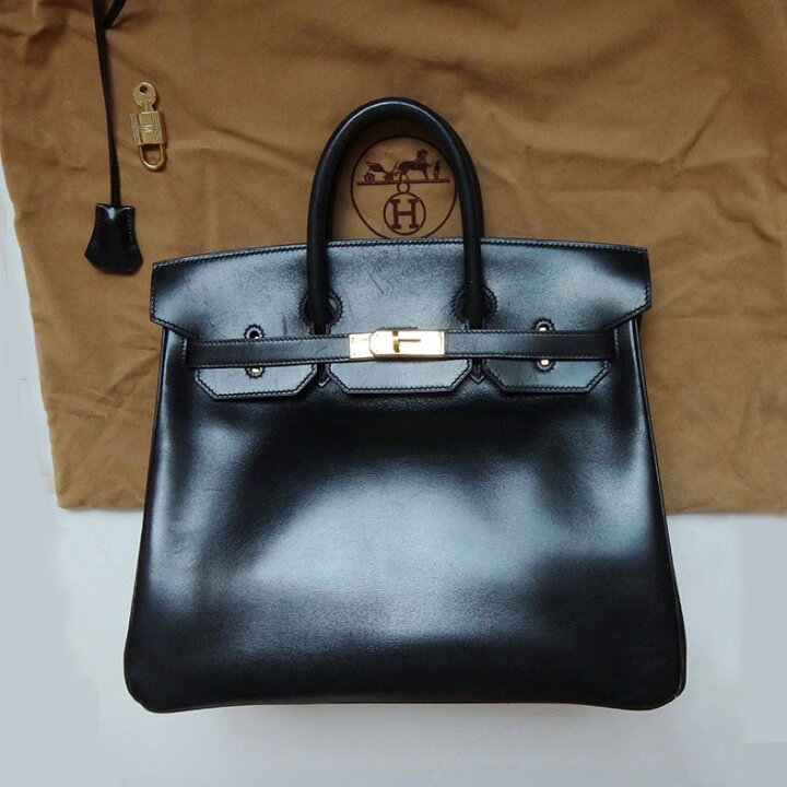 楽天市場】HERMES エルメス オータクロア 32 ハンド バッグ 黒 