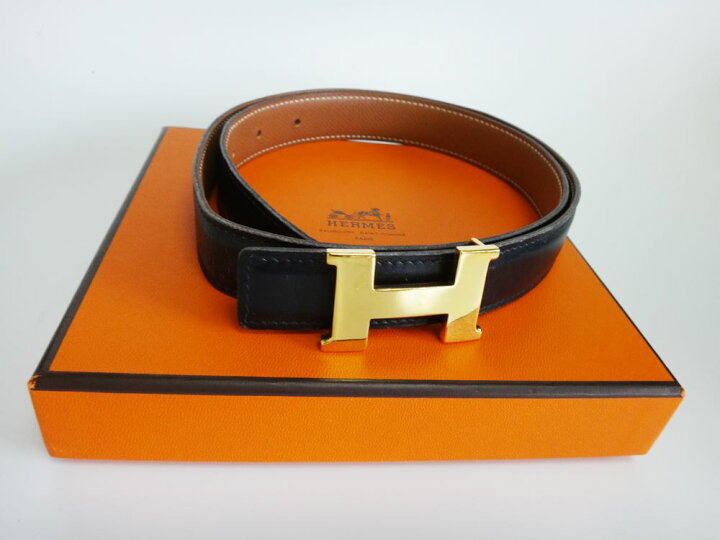 楽天市場】HERMES エルメス Hベルト レディース ＃75 ブラック レザー 