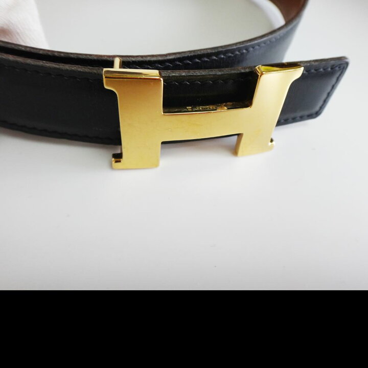 楽天市場】HERMES エルメス Hベルト レディース ＃75 ブラック レザー 