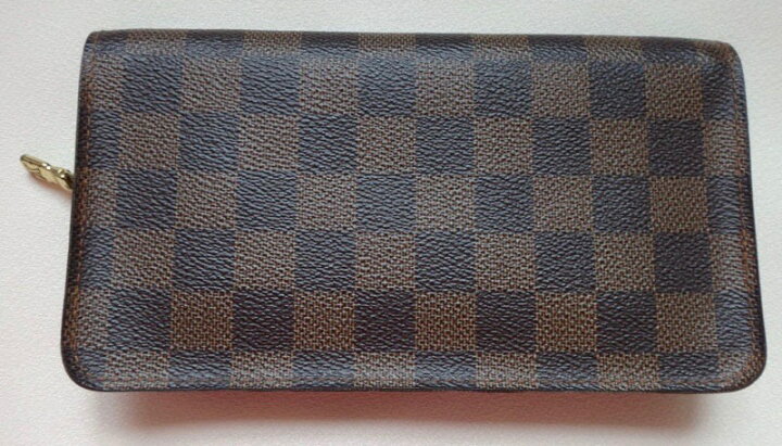 楽天市場】Louis Vuitton ルイヴィトン 本物 ダミエ 長財布 ラウンド  