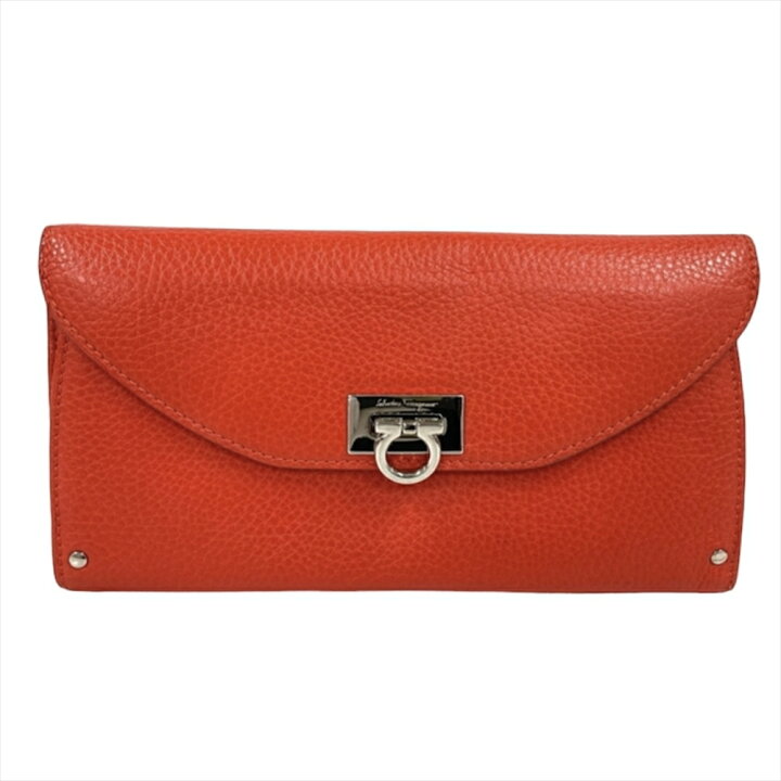 新品 フェラガモ FERRAGAMO 長財布 ウォレット サーモンピンク（楽天  