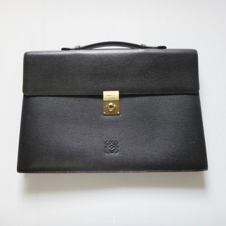 楽天市場】美品 鍵付き LOEWE BAG ロエベ ビジネスバッグ ブラック  