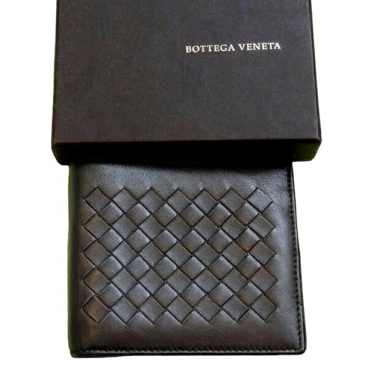 楽天市場】美品 BOTTEGA VENETA ボッテガ・ヴェネタ 二折財布 メンズ 