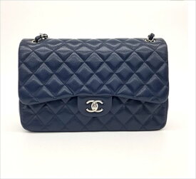 CHANEL シャネル バッグ キャビアスキン デカマトラッセ ショルダーバッグ レディースバッグ レザー ネイビー 斜めかけ可能 c-002 gu10048239