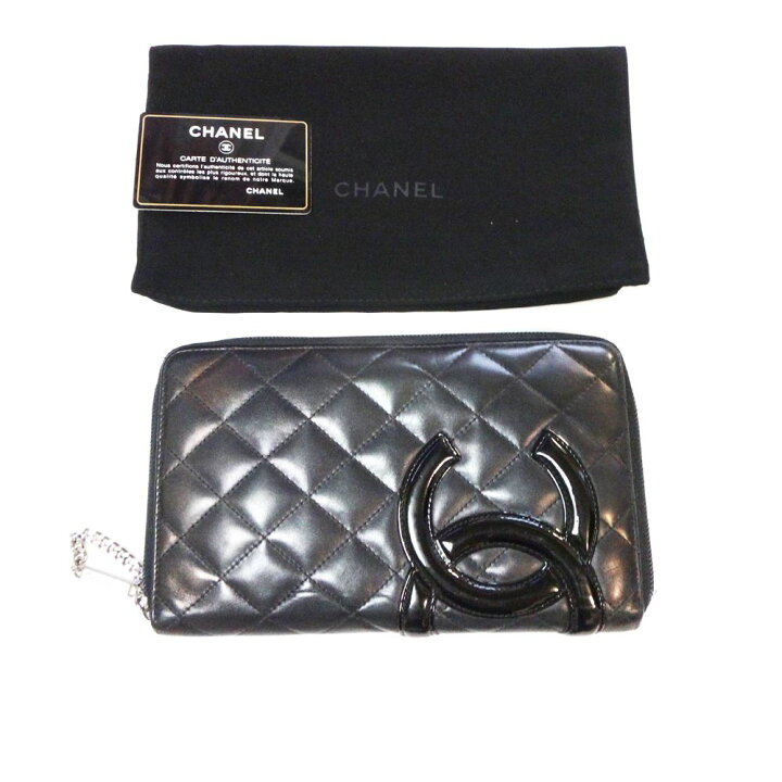 楽天市場】CHANEL シャネル カンボン 長財布 ZIP ラウンド長財布  