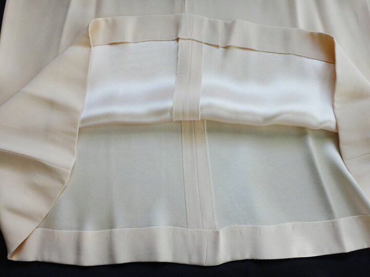 楽天市場】美品 CHANEL シャネル スカート サイズ40 シルク アイボリー  