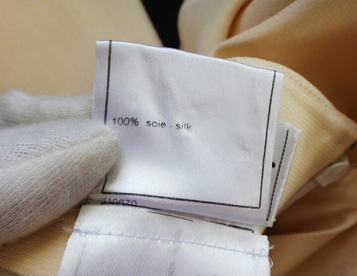 楽天市場】美品 CHANEL シャネル スカート サイズ40 シルク アイボリー  