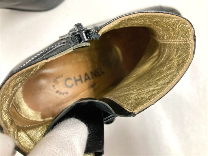 楽天市場】CHANEL シャネル ブーツ レディース ショートブーツ くつ 