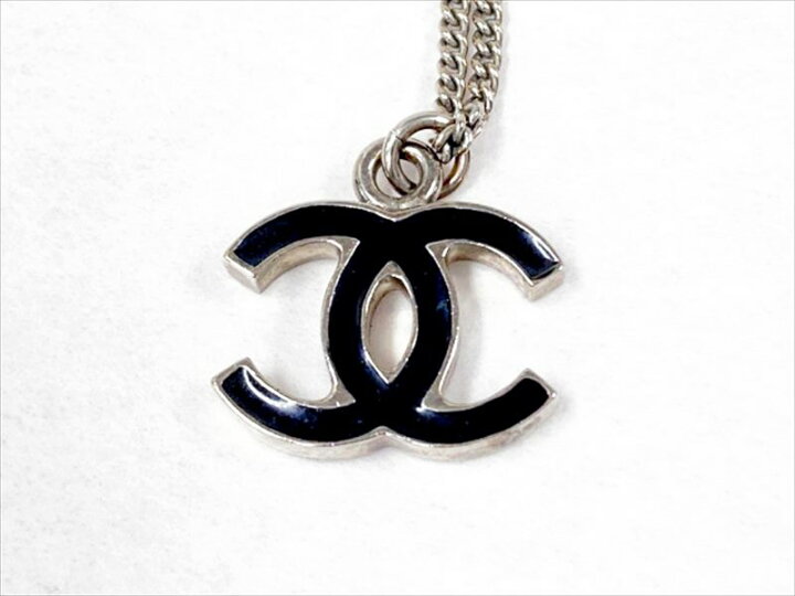楽天市場】美品 CHANEL シャネル ネックレス レディース シルバー ココ 