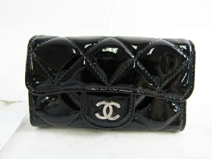 楽天市場】Y- CHANEL シャネル マトラッセ 6連キーケース エナメル 黒 