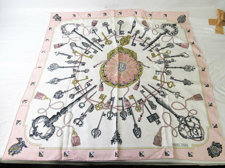 楽天市場】HERMES エルメス スカーフ カレ 90×90 ピング系 シルク 