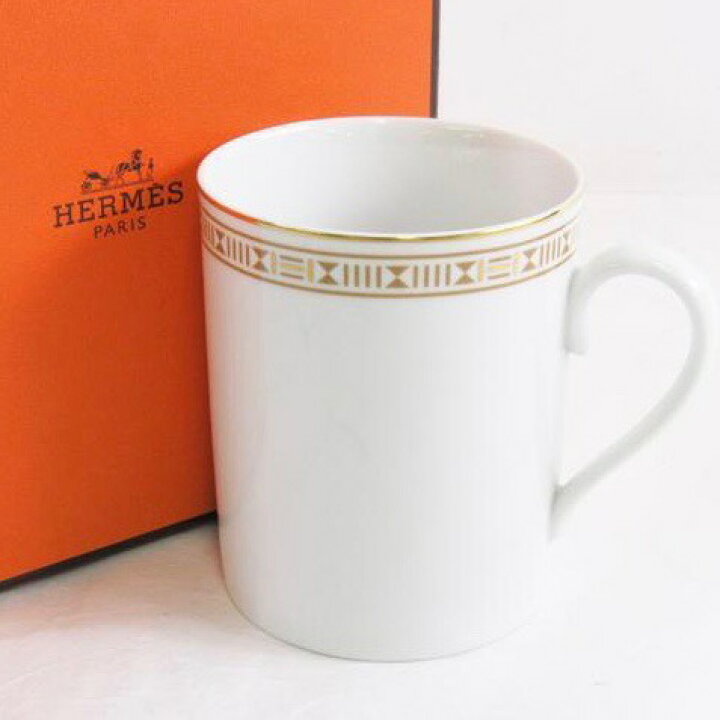 楽天市場】美品 HERMES エルメス マグカップ エーゲソレイユ 箱付 中古 