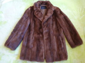 コート palody パロディ MINKコート ミンクコート 毛皮 ハーフコート ブラウン サイズ11 古着 防寒 暖かい 中古 t-003