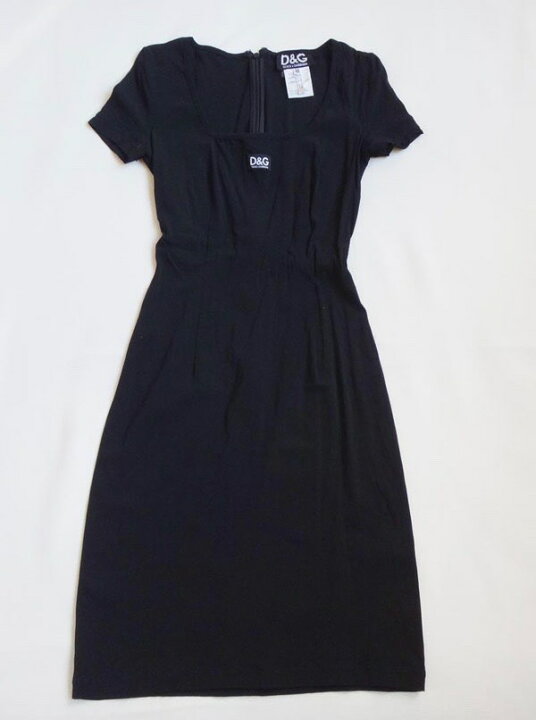 楽天市場】美品 D&G ドルチェ＆ガッバーナ ワンピース 黒 サイズ26/40 