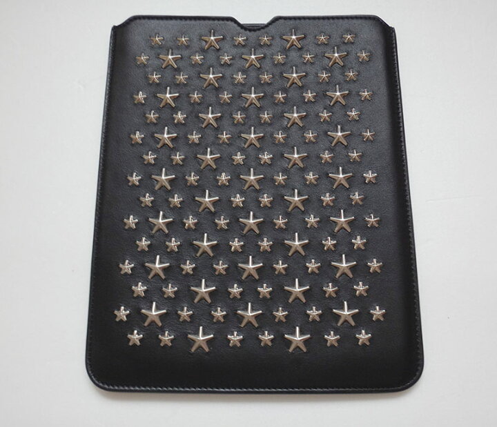 楽天市場】JIMMY CHOO ジミー チュウ スタッズ ipad ケース レザー 黒 