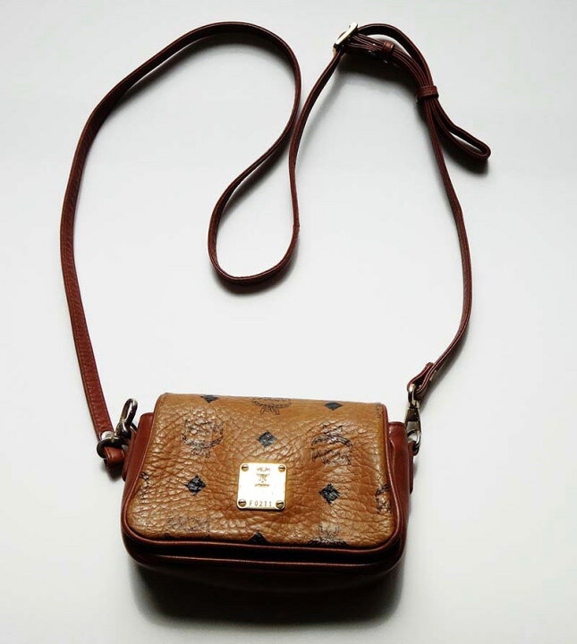 楽天市場】MCM エムシーエム ミニショルダーバッグ ポーチ ブラウン  