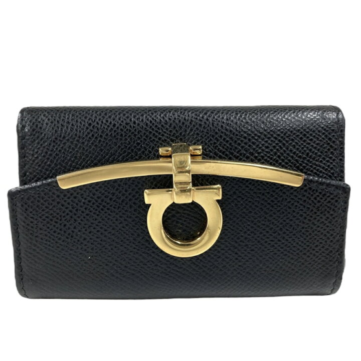 楽天市場】FERRAGAMOフェラガモ 6連キーケース レディース メンズ 黒  