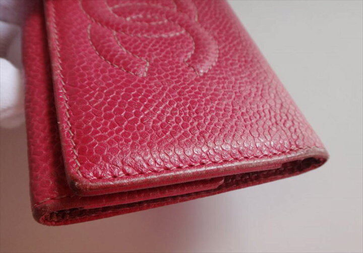 楽天市場】CHANEL シャネル カメリア 赤 6連キーケース レザー 