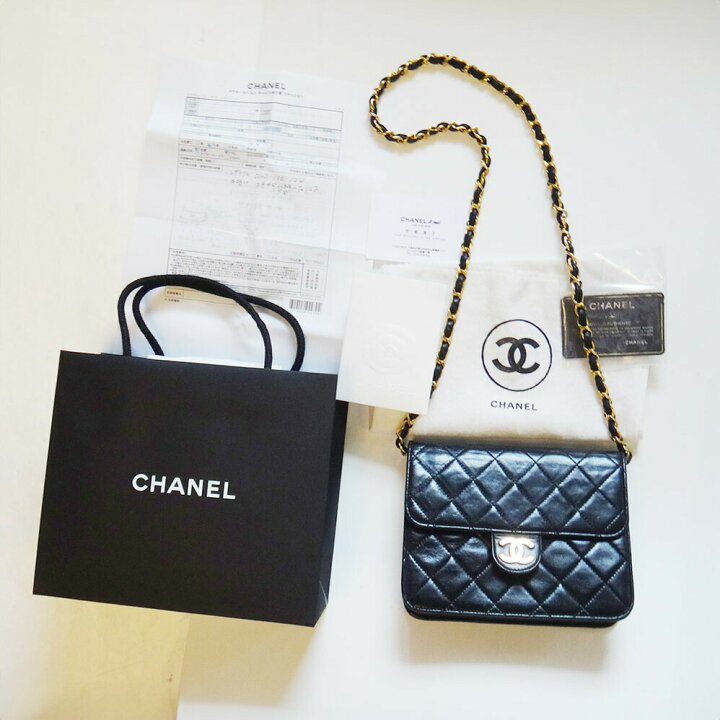 楽天市場】証明書付き CHANEL シャネル マトラッセチェーン ショルダー 