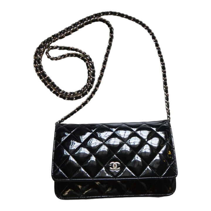 楽天市場】CHANEL シャネル マトラッセ チェーンウォレット 黒  