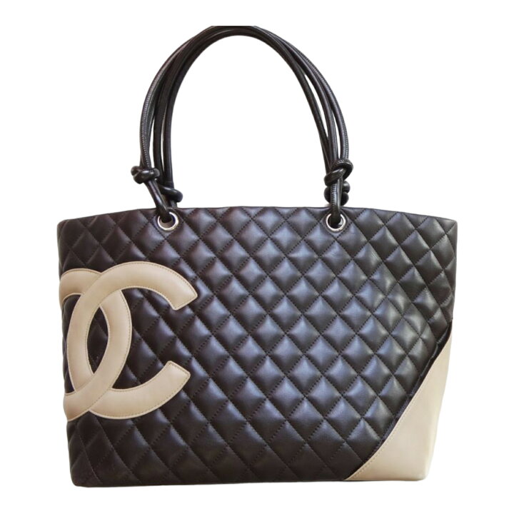 楽天市場】美品 CHANEL シャネル カンボン GM ショルダーバッグ レザー  