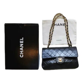 CHANEL bag シャネル バッグ マトラッセ シルバー チェーン ショルダー 1113 スモールサイズ ラムスキン 23 黒 鞄 かばん カバン レディースバッグ レディース 正規 人気 本物 中古