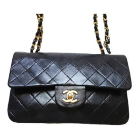 CHANEL bag シャネル バッグ マトラッセ シルバー チェーン ショルダー 1113 スモールサイズ ラムスキン 23 黒 鞄 かばん カバン レディースバッグ レディース 正規 人気 本物 中古 c1001936