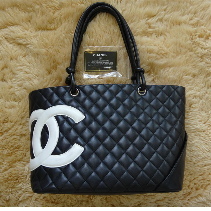 楽天市場】美品 CHANEL シャネル カンボン ショルダーバッグ カンボン  