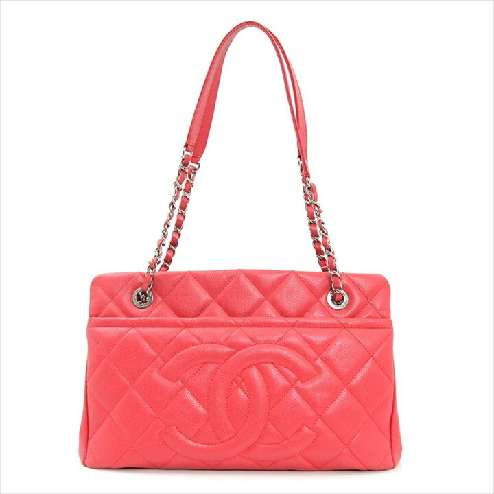 楽天市場】CHANEL シャネル ショルダーバッグ キャビアスキン ピンク  