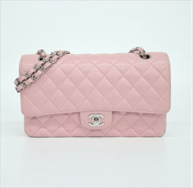 店長お勧め CHANEL シャネル バッグ マトラッセ チェーンショルダーバッグ キャビアスキン Wフラップ 中古 ピンク系の赤 レディース 斜めかけ可能 かわいい 鞄 かばん ブランド プレゼント 中古 正規 gu10314210