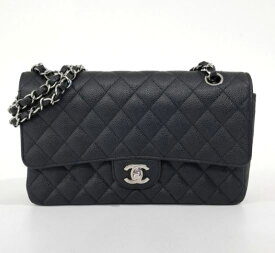 chanel bag シャネル マトラッセ チェーンショルダーバッグ シャネル バッグ 25 キャビアスキン ココマーク シルバー金具 レディース 本物 ブラック ブランド プレゼント 10421843