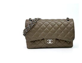 chanel bag シャネル デカマトラッセ チェーンショルダーバッグ シャネル バッグ 30 キャビアスキン ココマーク シルバー金具 シャネルレディース カーキ シャネル 中古バッグ 本物 ブランド プレゼント 入学式 卒業式 お祝い プレゼント 正規 鞄 かばん 中古10461341