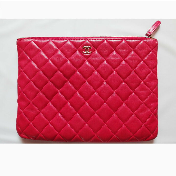楽天市場】CHANEL シャネル マトラッセ クラッチバッグ ピンク 