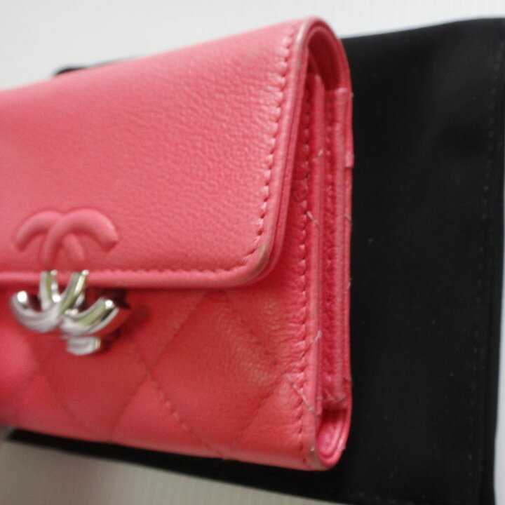 楽天市場】美品 CHANEL シャネル財布 キャビアスキン ハーフココ 折り 